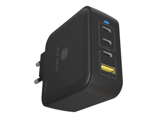 ICY BOX 100Watt Adapter 1xUSB-A 2.0 ja 3xUSB-C