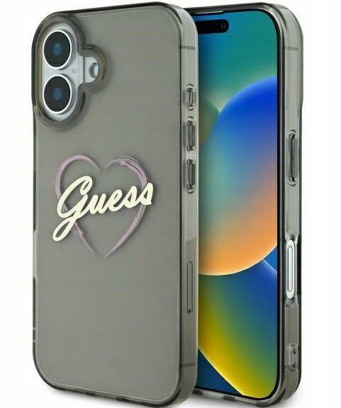 Guess IML Süda tagumise kaitseklaas Apple iPhone 16 Plus jaoks