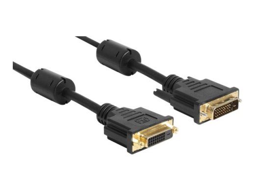 Delock 5m DVI kabelis juodas