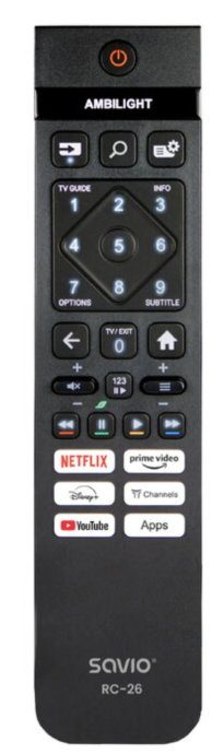 Savio RC-26 IR Juhtmevaba TV kaugjuhtimispult Philipsile