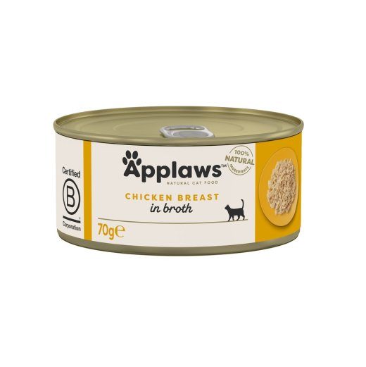 APPLAWS Kanarind puljongis - märgkassitoit - 70g