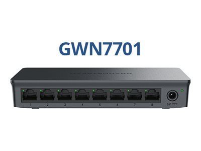 Grandstream GWN7701 seeria 8-portiline Gigabit Ethernet lüliti