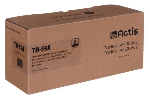Actis TH-59A Toner (replacement for HP CF259A; Supreme; 3000 pages; black) with a toner level monitoring chip. We recommend disabling printer softw