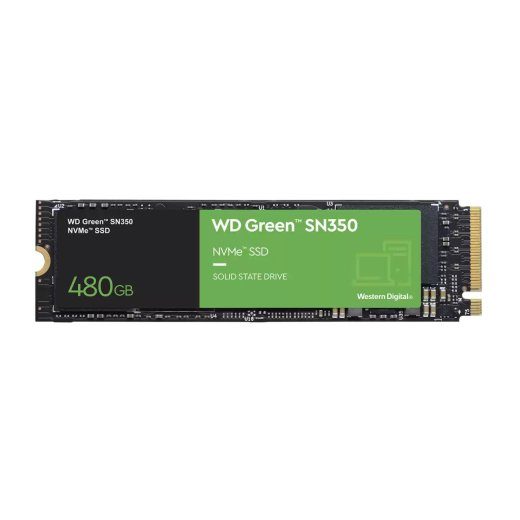 SSD SANDISK 480 M.2 PCI Express 3.0 NVMe Yes Write speed 1650 MB/s Read speed 2400 MB/s MTBF 1000000 h 60xTBW rating WDS480G2G0C