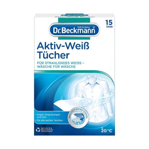 Dr. Beckmann Riiete valgendavad salvrätid 15 tk.