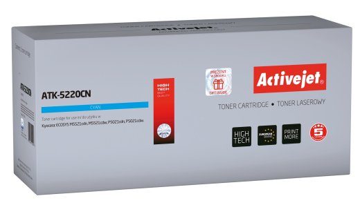 Activejet ATK-5220CN tooner (asendajaks Kyocera TK-5220C; Supreme; 1200 lehekülge; tsüaan)