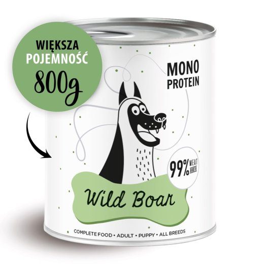PAKA ZWIERZAKA Pepe Metsseapõrsas - märg koeratoit - 800g