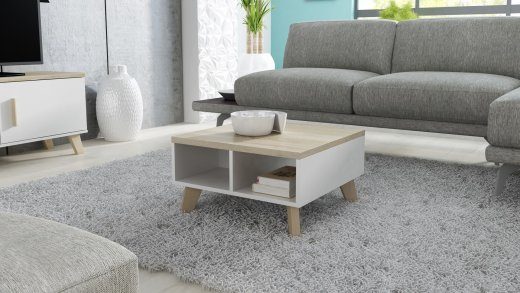 Cama LOTTA 60 kohvitud laud valge/sonoma tamm