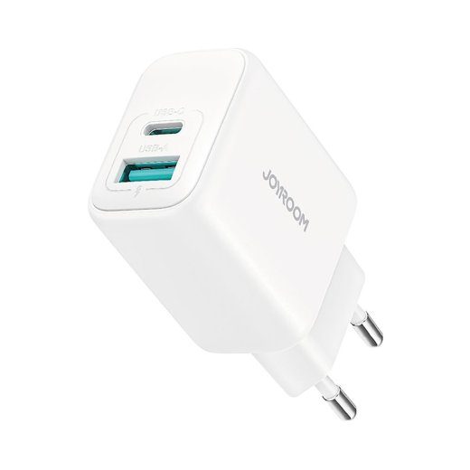 Joyroom Travel Charger C+U PD 20W QC 3.0 / white