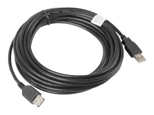 Langberg USB Pikenduskaabel 5m Must