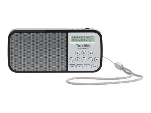 TechniSat TechniRadio RDR DAB kaasaskantav raadio must hõbedane