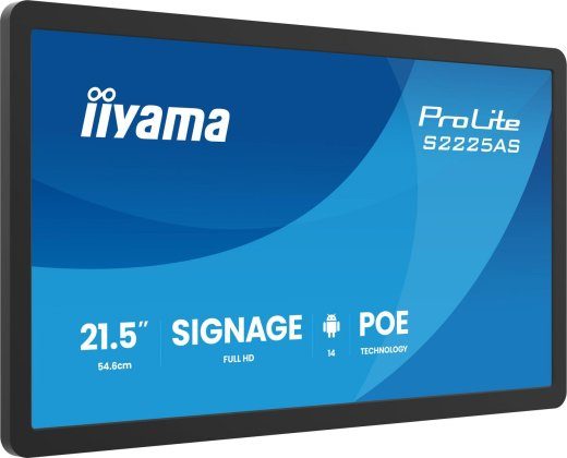 21,5" Small Format Signage with Android 14+GMS, 5-year