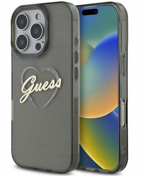 Guess IML Süda tagumise kaitseklaas Apple iPhone 16 Pro jaoks