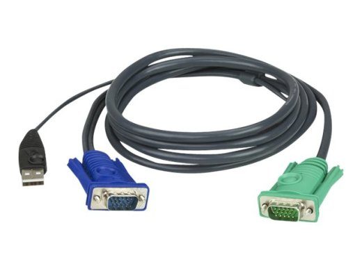 ATEN Micro-Lite 2L-5203U klaviatuuri/Video/hüürike kaabel (KVM)