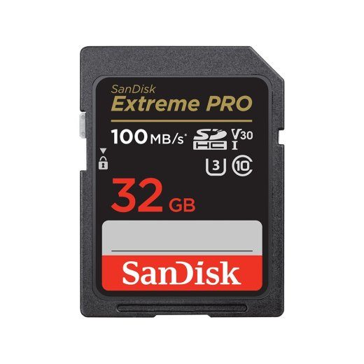 SanDisk Extreme PRO 32 SDHC UHS-I Class 10 kaart