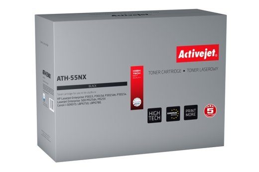 Activejet ATH-55NX Toon (HP 55X CE255X, Canon CRG-724H asendaja; Supreme; 12500 lehekülge; must)