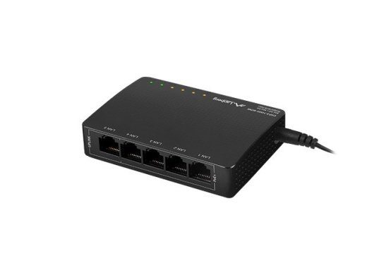 Lanberg 5-port 1Gb/s PoE+ Switch