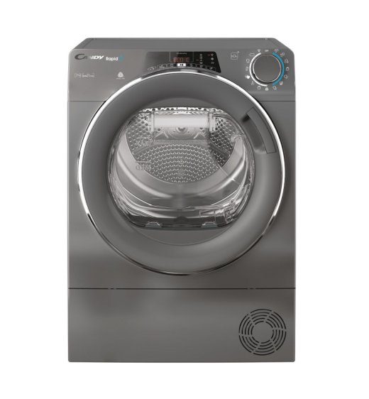 Candy Dryer Machine RO4 H7A2TCERX-S Energy efficiency class E Front loading 7 kg TFT Depth 46.5 cm Wi-Fi Grey