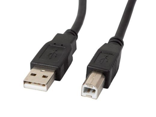 Lanberg CA-USBA-11CC-0010-BK USB kaabel 1 m 2.0 USB B Must