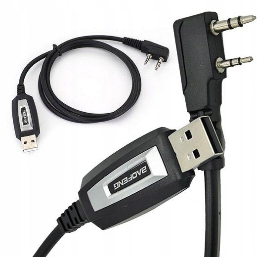 Baofeng USB-kaabel UV-5R 82 888S UV-S9 PLUS UV-13 16 17 21 raadiote K-tüüpi pistikuga programmeerimiseks