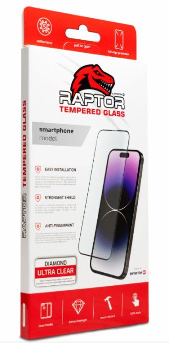 Swissten Raptor Diamond Ultra täispindne karastatud klaas Apple iPhone 7 Plus / 8 Plus jaoks