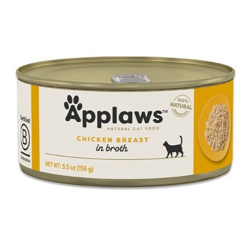 APPLAWS Kanarind puljongis - märgkassitoit - 156g