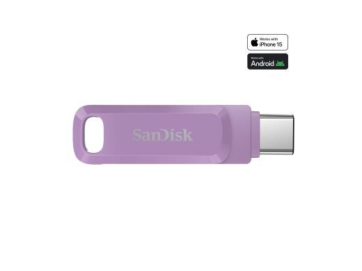 SanDisk Ultra Dual Drive Go 128GB USB 3.2 Gen 1 / USB-C Flash Drive Pink
