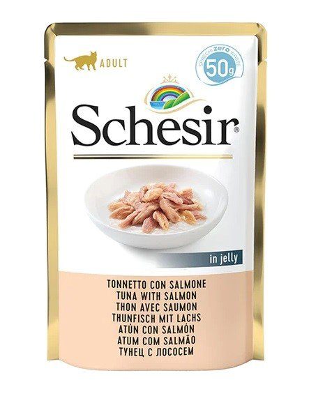 SCHESIR tarjettes Tuunikala lõhega - märgkassitoit - 50 g