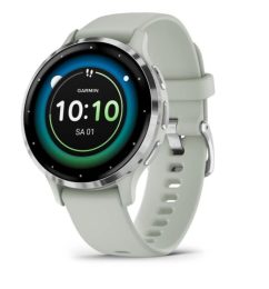Garmin Venu 3S 3.05 cm (1.2") AMOLED 41 mm Digital 390 x 390 pixels Touchscreen Grey, Silver Wi-Fi GPS (satellite)