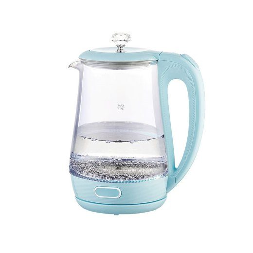 Maestro MR-052-BLUE Elektrinis stiklinis vandens katilas, mėlynas 1.7 L