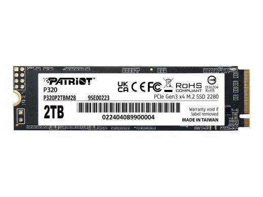 Patriot P320 2TB M.2 PCI Express 3.0 x4 NVMe SSD
