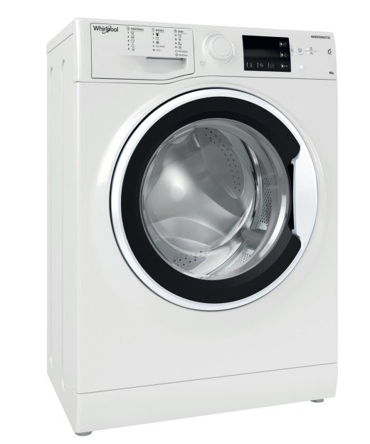 Whirlpool Skalbyklė WRBSB 6249 W Energijos efektyvumo klasė C Priekinis krautas Skalbimo talpa 6 kg 1200 RPM Gylis 43 cm Plotis 60 cm LED Baltos
