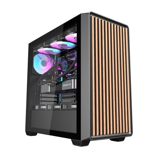 Darkflash DS900WD arvutikorpuse (must) + 4 ventilaatorit