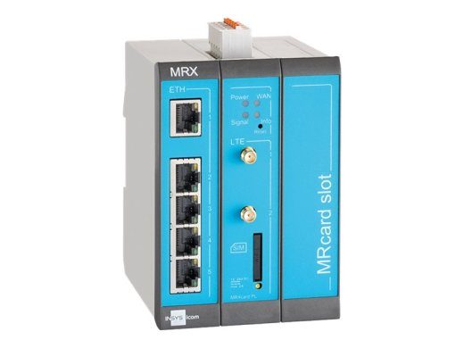 INSYS icom MRX MRX3 LTE maršrutizatorius, 5 prievadų belaidis laidinis perjungiklis