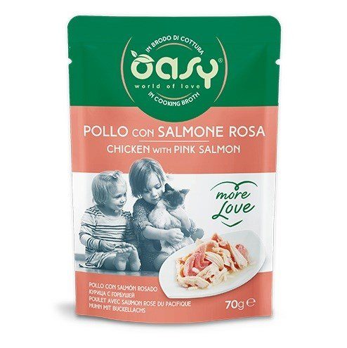 OASY More Love Kana lõhega - märgkassitoit - 70 g