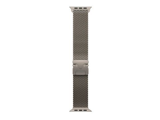 APPLE 49mm Natural Titanium Milanese Loop - Medium Apple
