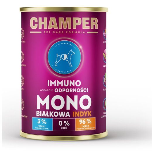 CHAMPER Immuno Monoprotein Turkey - märgkoeratoit - 400g