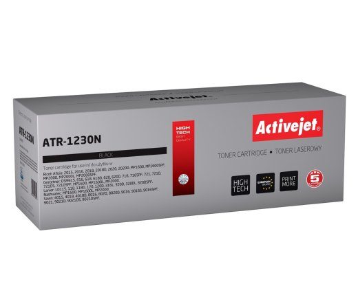 Activejet ATR-1230N Toner (asendus Ricoh 1230D 885094 jaoks; Supreme; 9000 lehte; must)