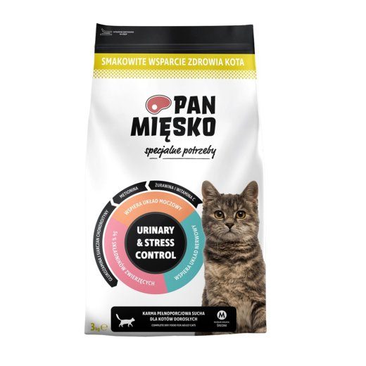 Pan Miesko Urinary & Stress Control kalkkuni kuivkassitoit - 3 kg