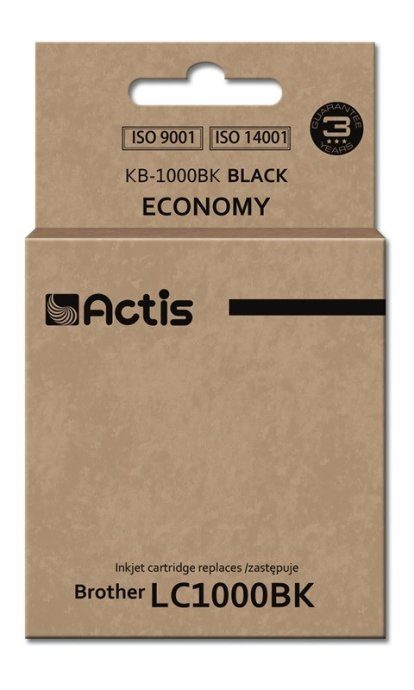 Actis KB-1000BK Tintikassett (asendus Brother LC1000BK/LC970BK jaoks; Standard; 36 ml; must)
