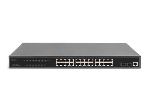 DIGITUS 24-Port Gigabit Ethernet PoE+
