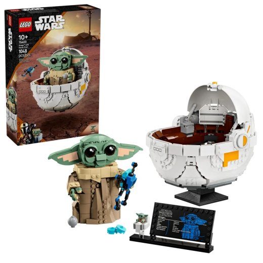 LEGO STAR WARS 75403 Grogu z Hover Pramem