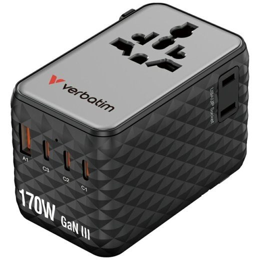 Verbatim reisiliitmur EU / UK / US / 2x USB-A / 3x USB-C 70W