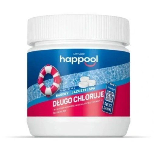 Acrylmed TRIOCHLOR aeglaselt vabanevad kloor tabletid, 20 g / 0,4 kg