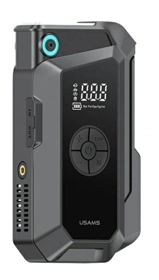 Usams Jumpstarter powerbank 8000mAh + sisseehitatud taskulamp must