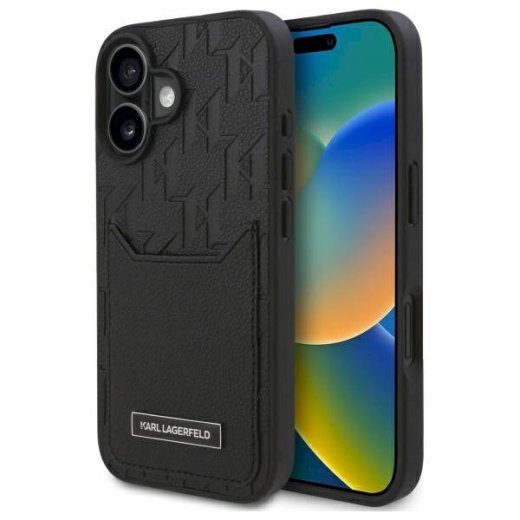Karl Lagerfeld KLHCP16SPGKHPRPK Hardcase Monogram iPhone 16 jaoks 6.1" / must