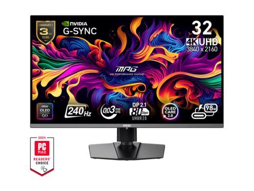 MSI MPG 322URXDE QD-OLED 32 3840 x 2160 (4K) HDMI DisplayPort USB-C 240Hz monitor