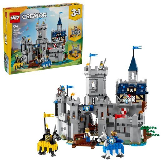 LEGO Creator 3-in-1 31168 Medieval Horse, Knight, Castle