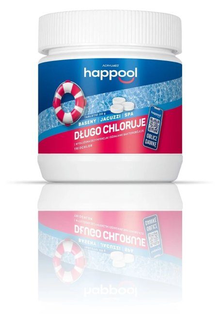 Acrylmed TRIOCHLOR lēnas izdalīšanās hlora tabletes, 20 g / 0.8 kg