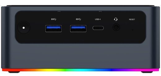 Morefine Qoobe U155H Mini PC with Core Ultra 7 155H, 16GB RAM, 512GB SSD, Windows 11 Pro, black